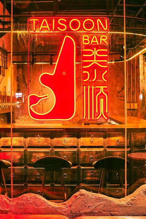 tai soon bar by taste space combines craft beer with red neon lights in bangkok chinese bar