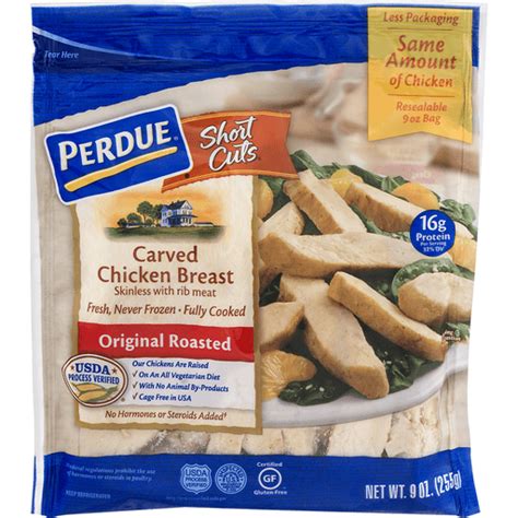 Perdue Chicken Breast Carved Original Roasted 9 Oz Chicken Nuggets Patties And Tenders D