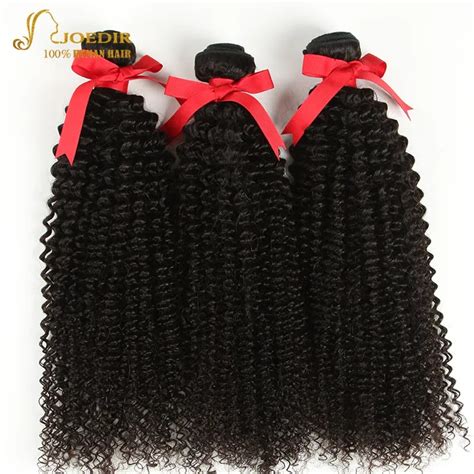 Joedir Hair Mongolian Afro Kinky Curly Hair Bundles Human Hair Weave