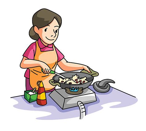 Royalty Free Mom Making Lunch Clip Art Vector Images And Illustrations