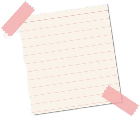 Download Hd Paper Note Pink Png Transparent Png Image