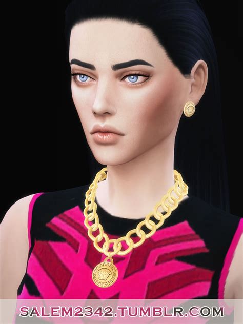 Sims 4 Cc Finds — Salem2342 Versace Jewellery Medusa Medallion