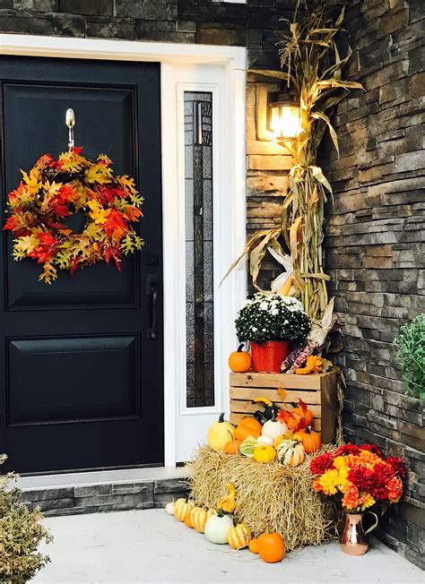 Fall Front Porch Decor Fall Outdoor Decor Outdoor Decorations Fall