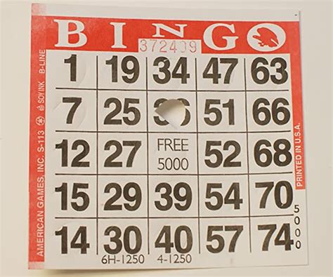1 On Pushout Bingo Tarjetas De Papel Rojo 250 Tarjetas Mx Deportes Y Aire Libre