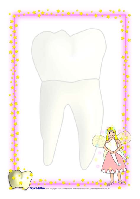 Tooth Fairy A4 Page Borders Sb1730 Sparklebox