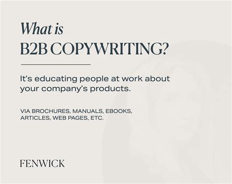 What Is B2b Copywriting — Fenwick
