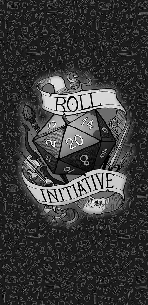 Roll Initiative Critical D20 Dice Dm Dragons Dungeons Pathfinder