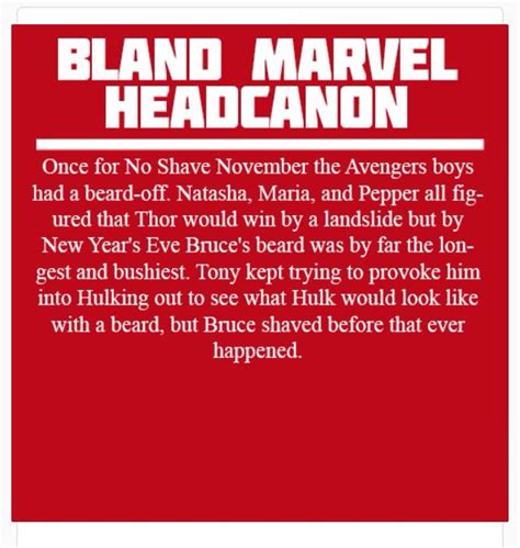 Marvel Headcanon Marvel Headcanon Bland Marvel Headcanon Marvel Jokes