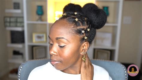 Easy Protective Natural Hairstyle For Fast Hair Growth And