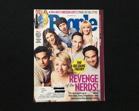 People Magazine The Big Bang Theory Cover September 29 2014 Hobbies