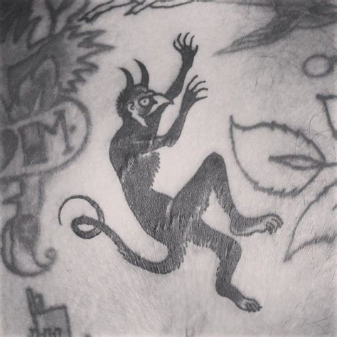 Dancing Demon From The Sheet The Other Day Really Demon Tattoo