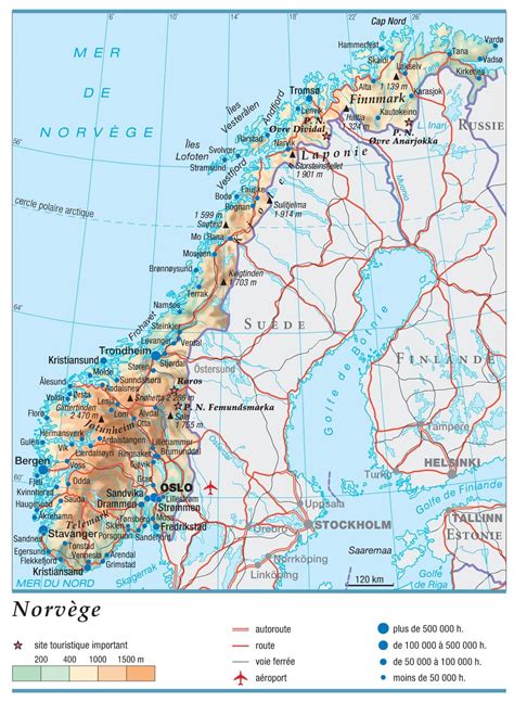 Carte Geographique De La Norvege My Blog