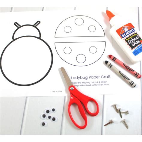 Easy Paper Ladybug Craft For Kids Free Printable Simply Full Of