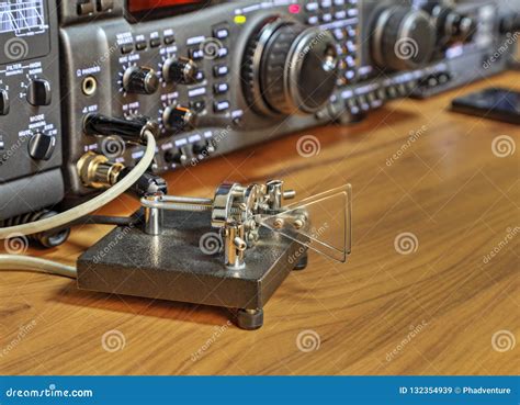 modern high frequency radio amateur transceiver stock image image of black control 132354939