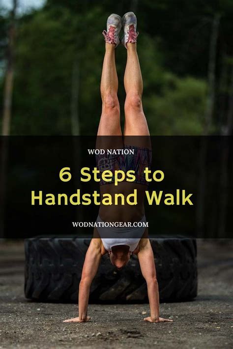 6 Steps To Handstand Walk Handstand Kettlebell Training Easy Workouts