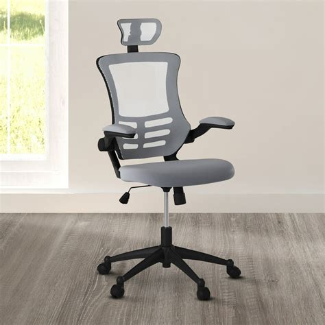 Techni Mobili Modern Mesh Office Chair With Tilt And Height Adjustment High Back Executive Task
