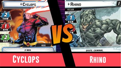 Marvel Champions Cyclops Vs Rhino True Solo Leadership Deck
