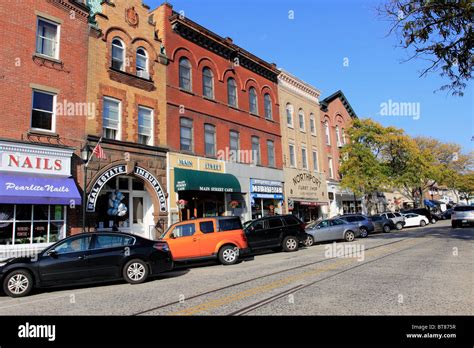 Main St Northport Harbor Long Island Ny Stock Photo Alamy