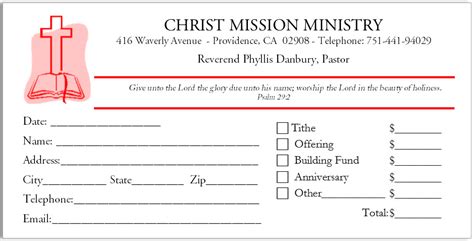 30 Church Offering Envelopes Templates Free