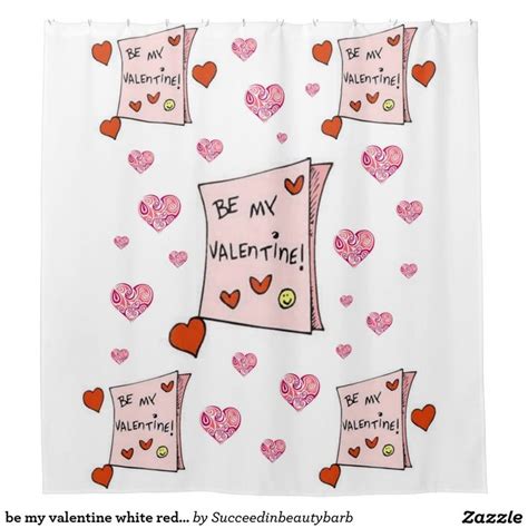 Valentines Day Shower Curtain Zazzle Valentine Shop Valentines
