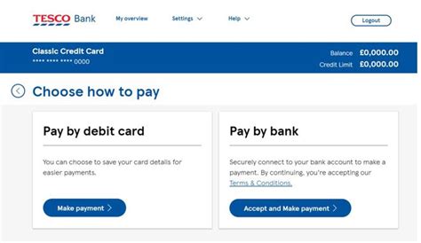 Managing Credit Cards Online Banking Tesco Bank