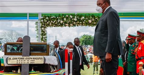 Photos Kenyatta Pays Emotional Tribute To Magufuli Chimpreports