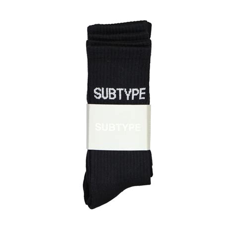 Crew Socks 3 Pack Black Subtype