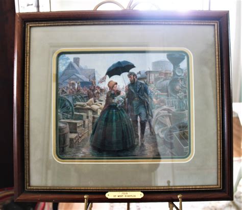 Beautiful Framed And Matted Print By Mort Kunstler Called “julia”