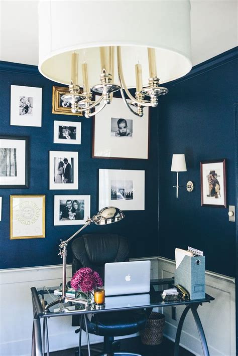 The upstairs master bedroom boasts dramatic deep blue nautical wallpaper decorated with squid, octopuses and jellyfish. 100+ ideas to try about Office inspiration | White gold ...