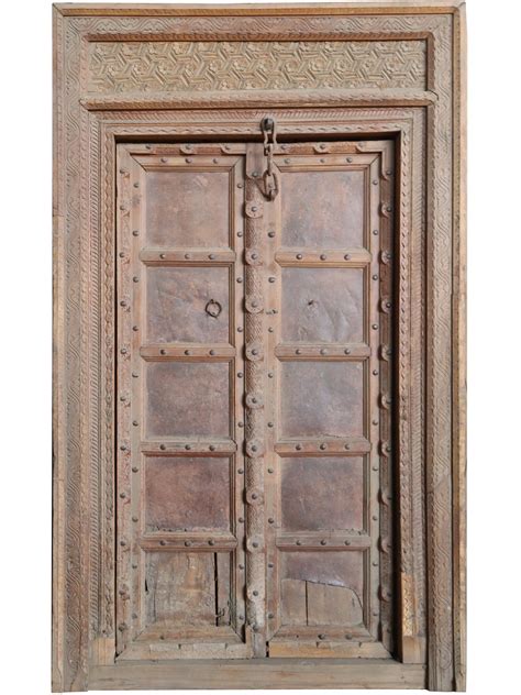 86 Large Wooden Entrance Door From Rajasthan Vintage Indian Door