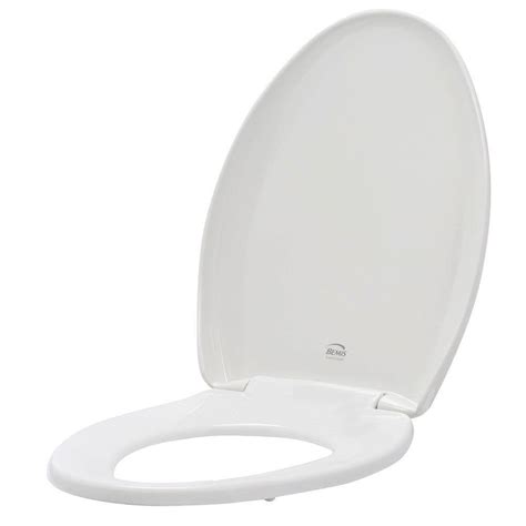 Bemis Slow Close Sta Tite Elongated Closed Front Toilet Seat In White