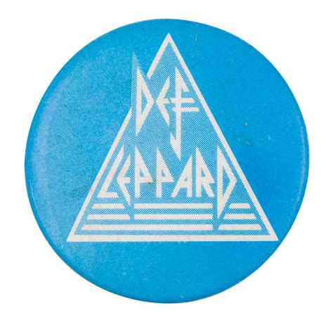Def Leppard Blue and White | Busy Beaver Button Museum gambar png