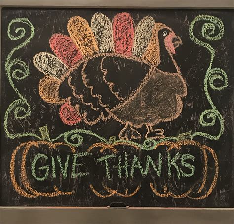 chalkboard thanksgiving ideas
