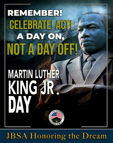 Martin Luther King Jr Day ‘a Day On Not A Day Off Joint Base San