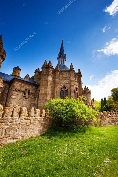 Lowenburg Lion Castle Church And Walls — Stock Photo © Serrnovik 77365220