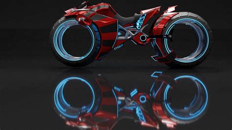 Artstation Tron Legacy Motorcycle 3d Concept Art