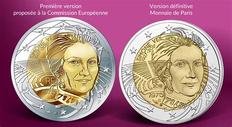 Simone Veil 2 Euros Commémo France 2018 Monnaie Magazine