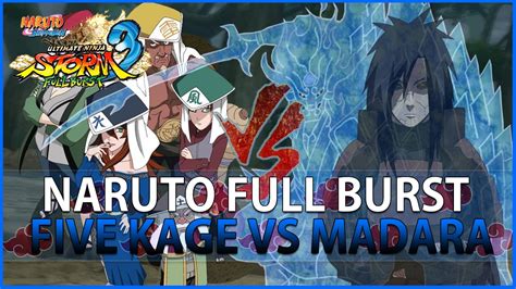 Naruto Shippuden Ultimate Ninja Storm 3 Full Burst Five Kage Vs