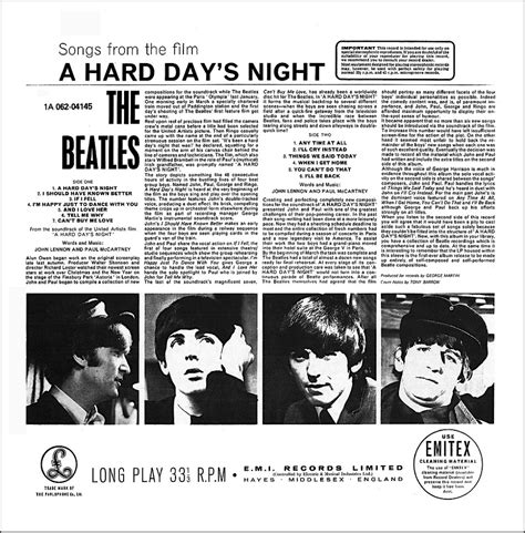 Parlop Night Days Yb Beatles A Uk Hard