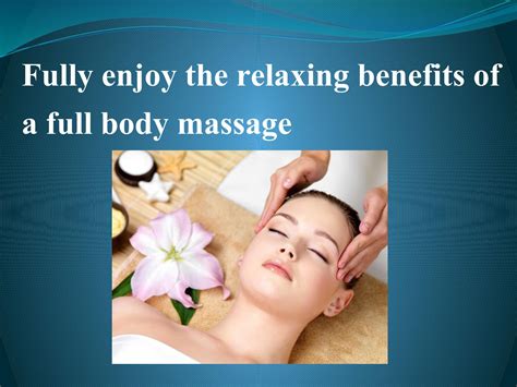 Fully Enjoy The Relaxing Benefits Of A Full Body Massage By Aurathaispasalon Issuu