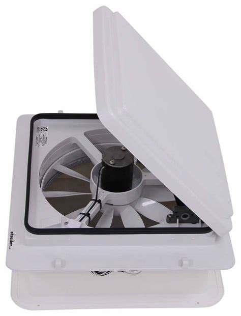 Maxxfan Roof Vent W 12v Fan Manual Lift 4 Speed White Maxxair Rv