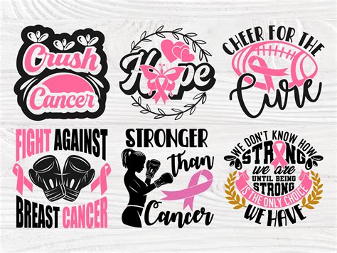 Breast Cancer Svg Bundle Survivor Svg Ribbon Svg