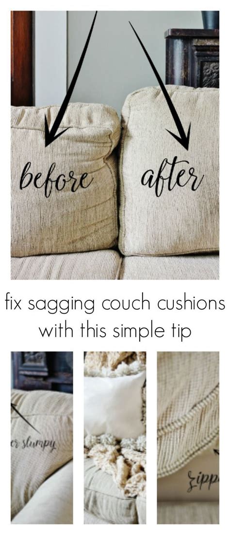 Don T Let Your Couch Cushions Sag It S So Easy To Fix Them With This One Simple Tip Farmhouse