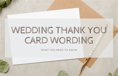 Wedding Thank You Card Wording Samples And Etiquettes Do And Dont