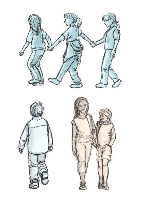 How To Draw Someone Walking At How To Draw