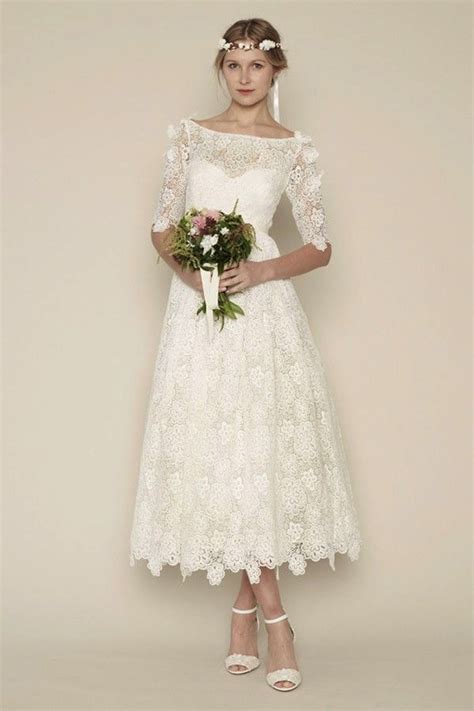 They are also ideal for practical women who don't want to spoil their dresses or would like to. Tea Length Wedding Dresses for Classic Style - MODwedding