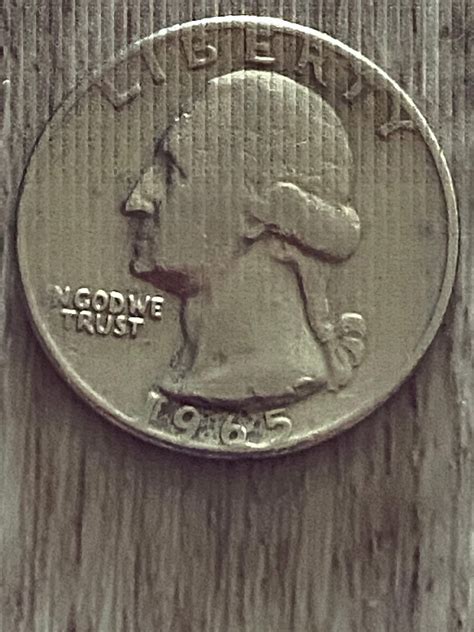 1965 Very Rare Quarter For Collectors No Mint Mark Etsy