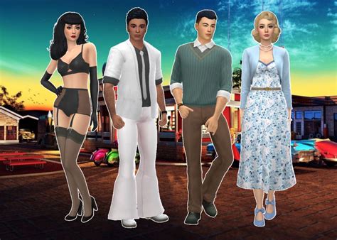 Mmcc And Lookbooks Sims 4 Sims 4 Mods Sims 4 Decades Challenge