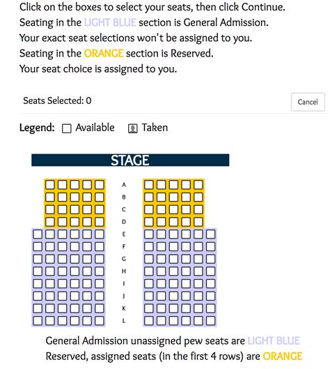 Setup Shows Ga And Assigned Seating For A Show Neon One