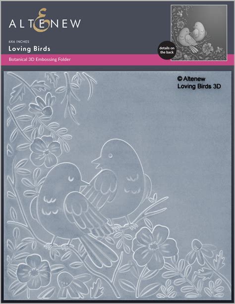 Altenew 3d Embossing Folder Loving Birds